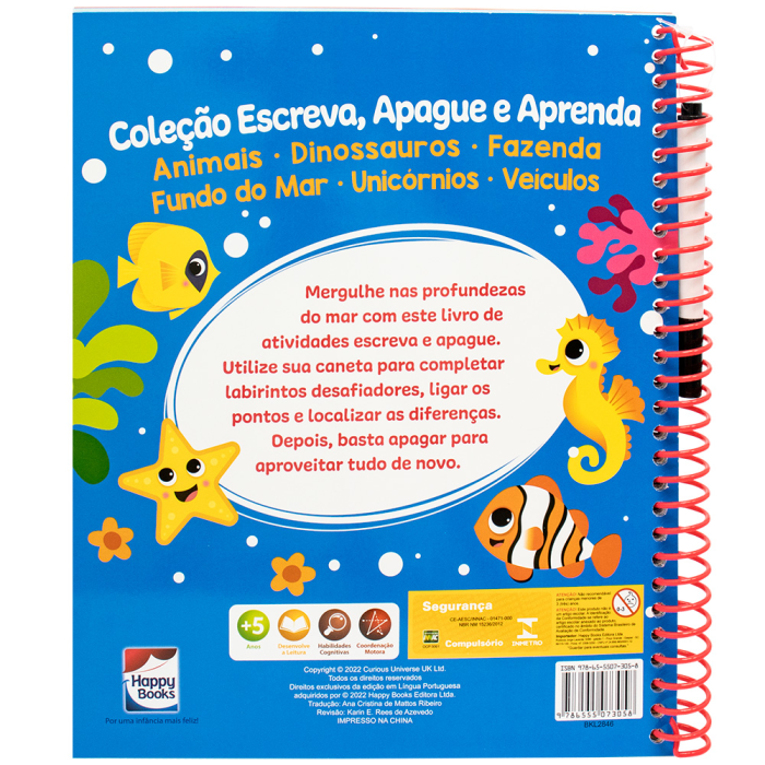 Escreva, Apague e Aprenda: Fundo do Mar