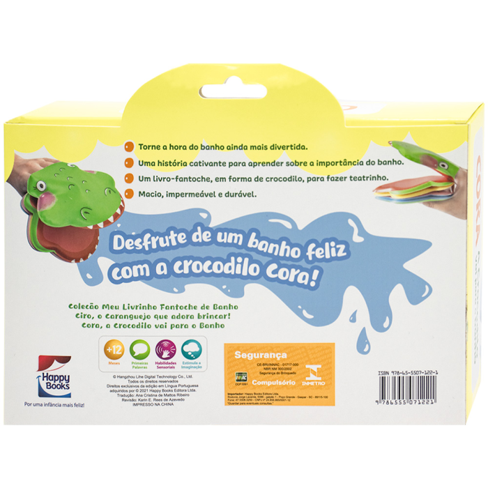 Meu Livrinho Fantoche de Banho: Cora, a Crocodilo