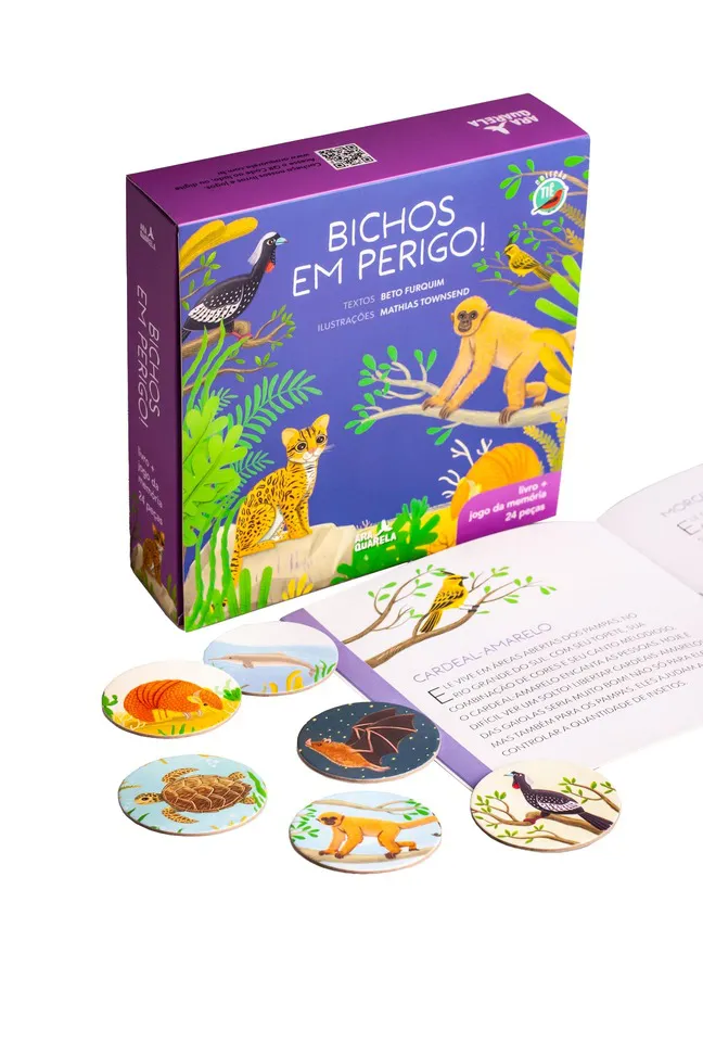 Bichos em Perigo – Livro + Jogo da Memória