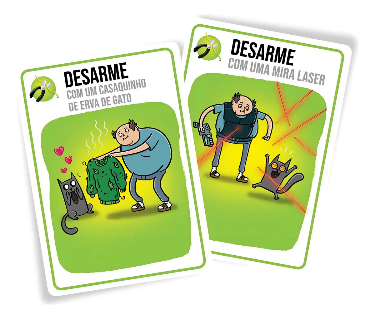 Jogo de Cartas Exploding Kittens: Bem vs Mal