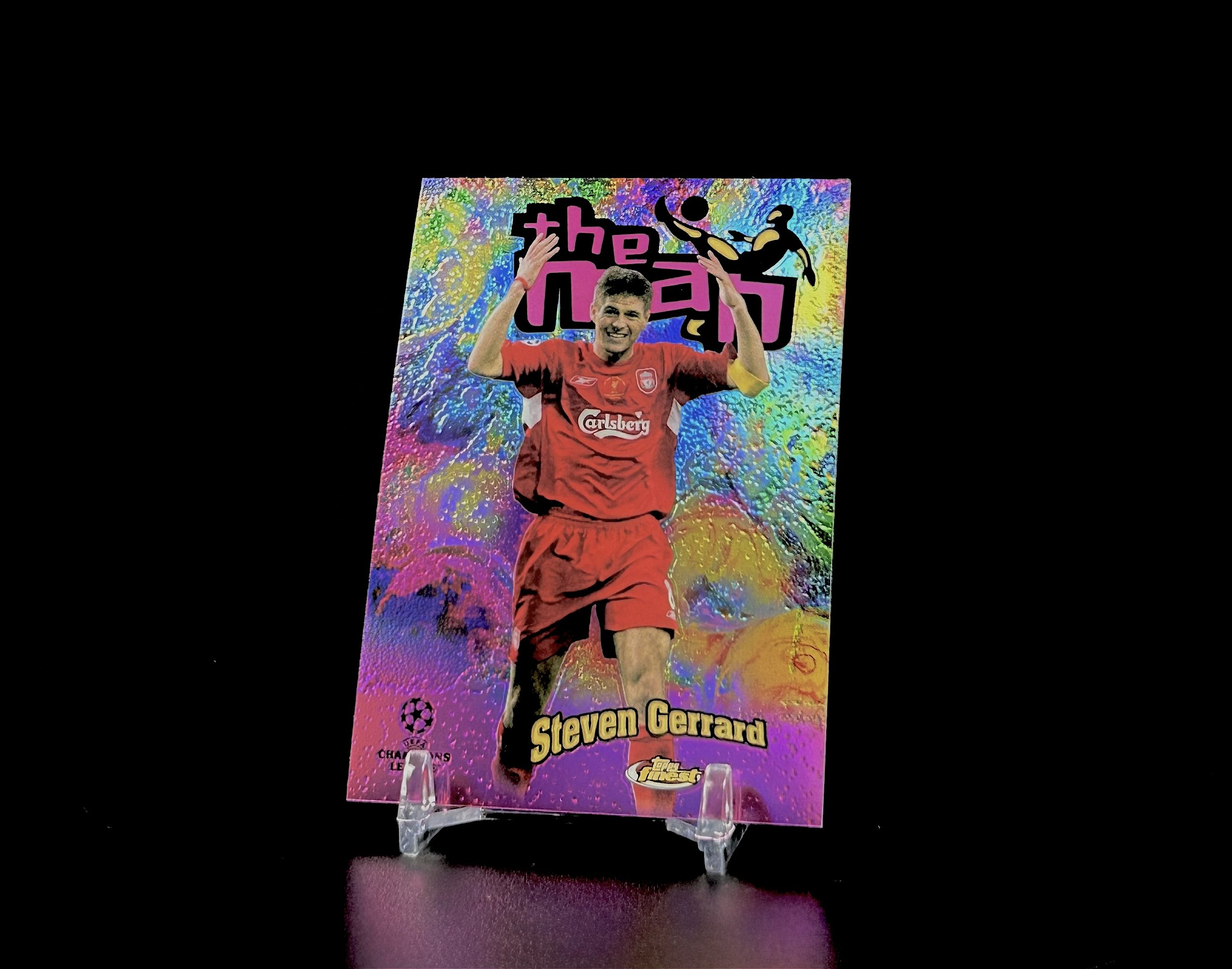 2022-23 Topps Finest ジェラード インサートTHE MAN 2022-23 Topps Finest UEFA Club Competitions The Man Green
