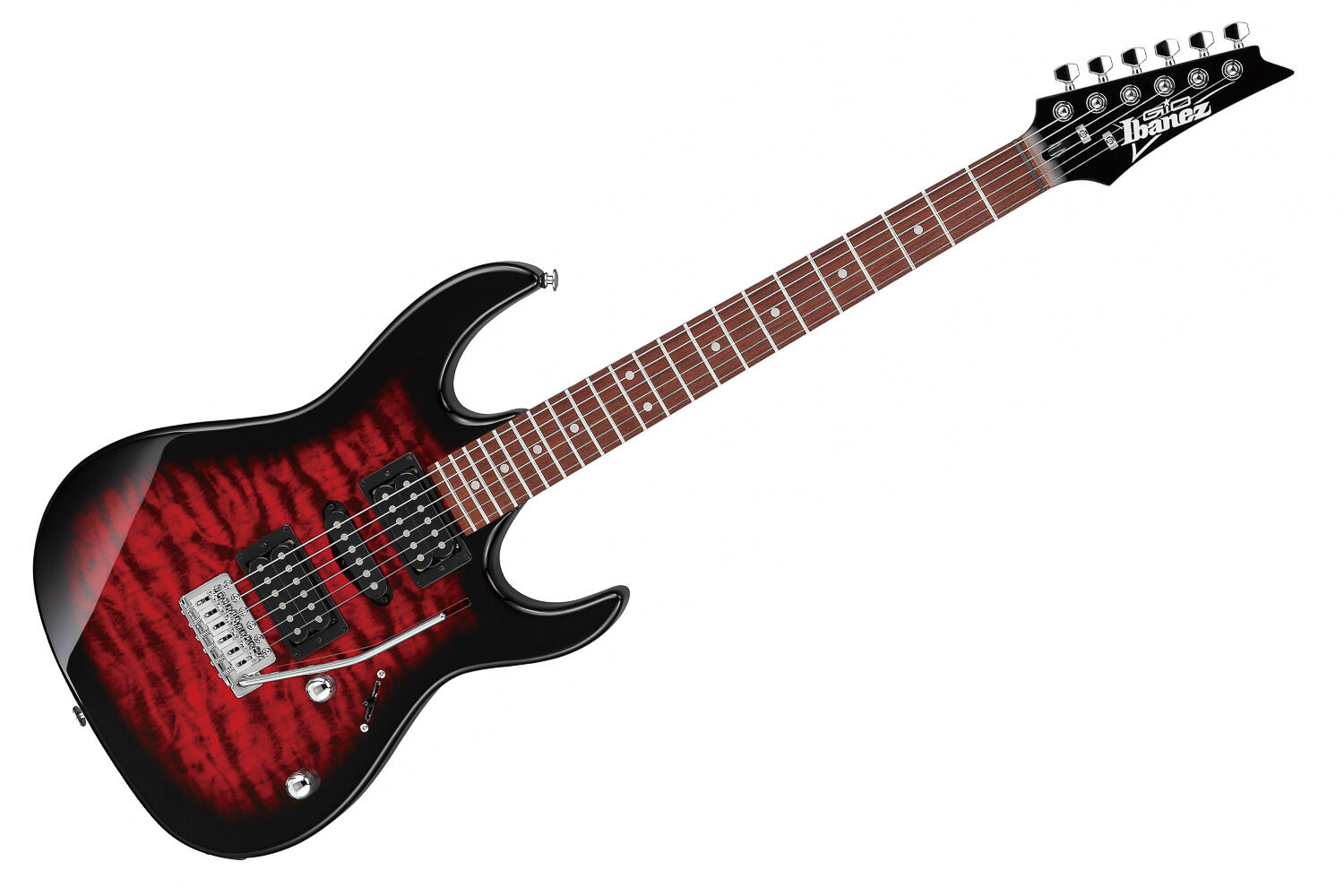Guitarra RG GIO Transparent Red Burst Ibanez GRX70QA-TRB [F035
