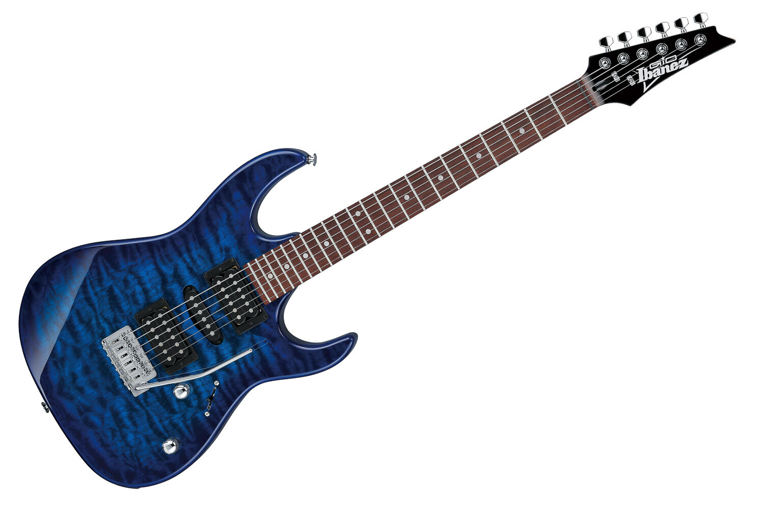 Guitarra RG GIO Blue Burst Ibanez GRX70QA-TBB [F035] - Loja