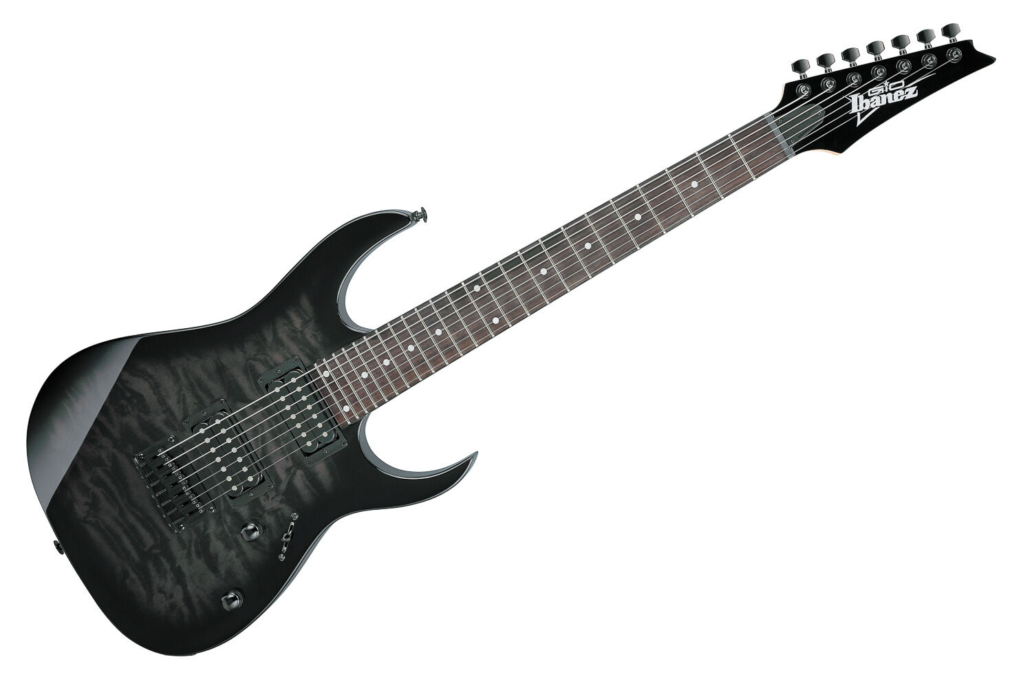 Guitarra 7 Cordas RG GIO Black Sunburst Ibanez GRG7221QA-TKS [F035
