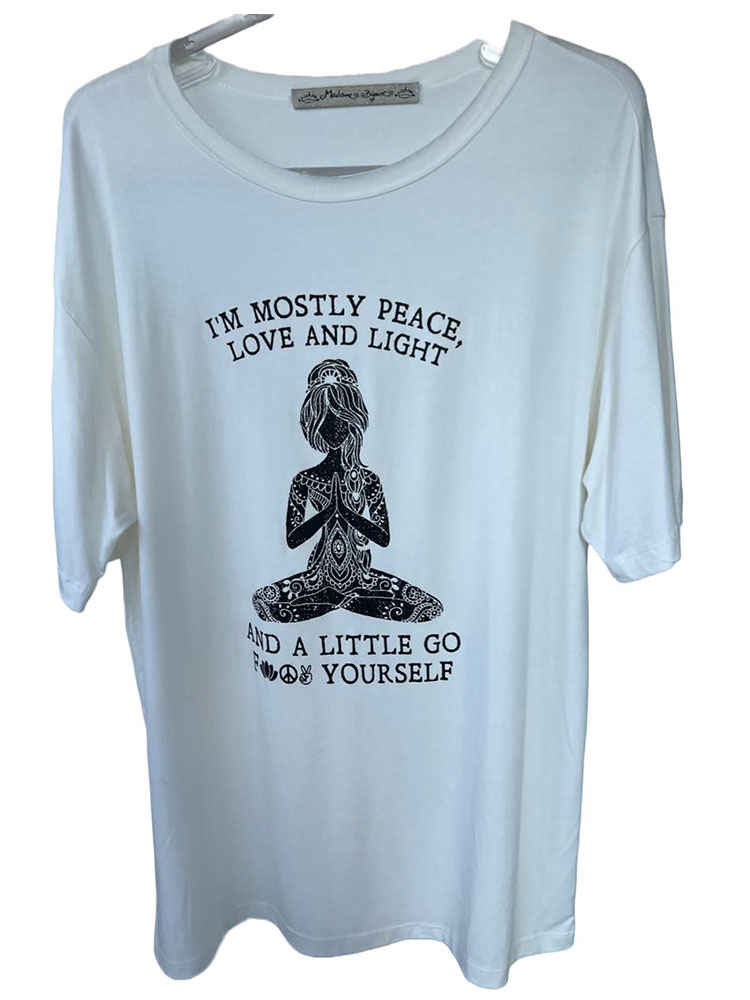 Camiseta Regata Yoga Off White