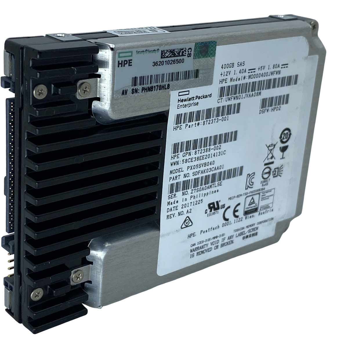 Hd SSD 400Gb 12Gbps 2.5" Sas Hp 872373-001: MO000400JWFWN - ShockTI ...