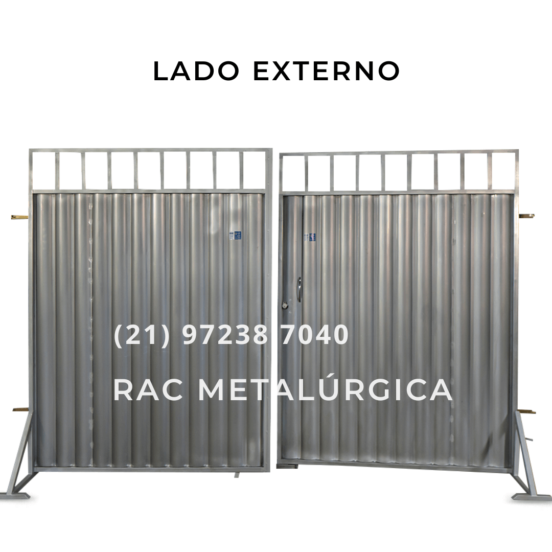 Portão Garagem Em Aço Galvanizado Grade Rac Metalúrgica Portões Galvanizados E Esquadrias Em 8452