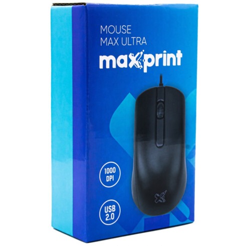 Maxdata Mouse Mouse Max Ultra com Fio USB 2.0 1000 dpi Preto MAXPRINT - Mix Gold