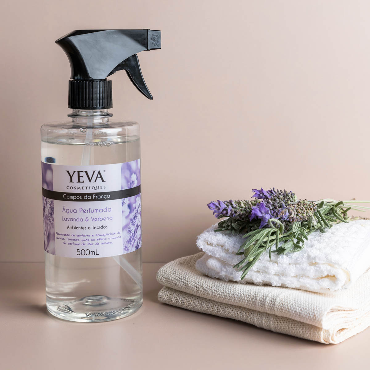 Água Perfumada YEVA Campos da França | Lavanda e Verbena - 500ml