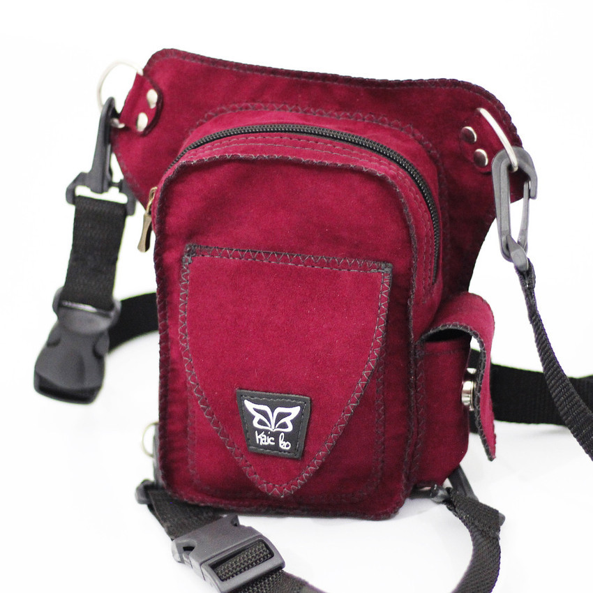 Ravebo 2 - Camurça Roxo Kaic Bo Artesanal Pochete Cartucheira - Kaic Bo