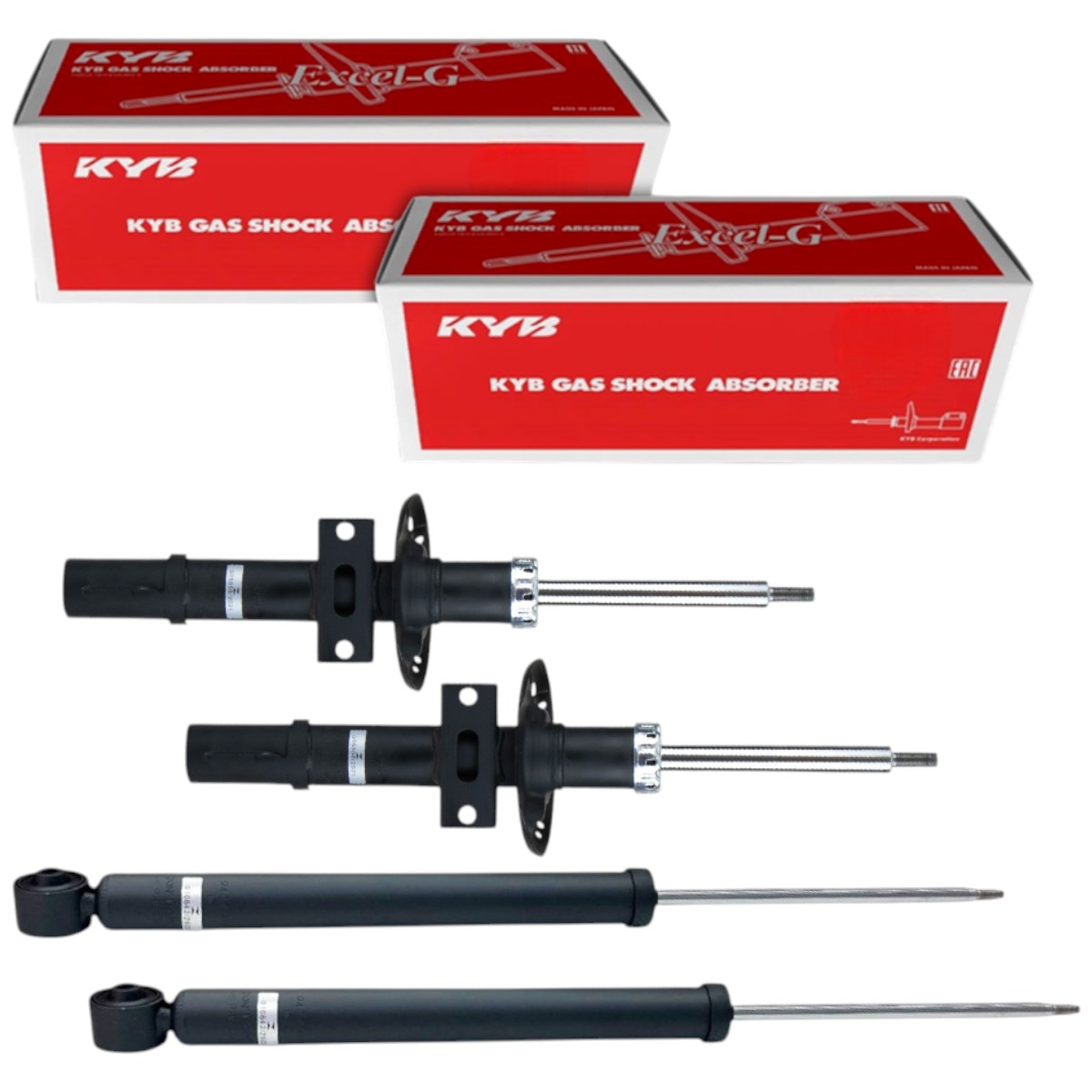 Kit Amortecedores Dianteiro/Traseiro Kyb Fox 1.6 2003-2009 - MozBR ...