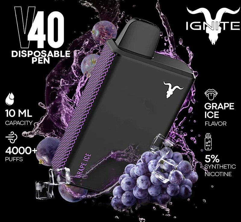 Ignite - Pod Descartável - Ignite V40 - 4000 puffs - Baterias ...
