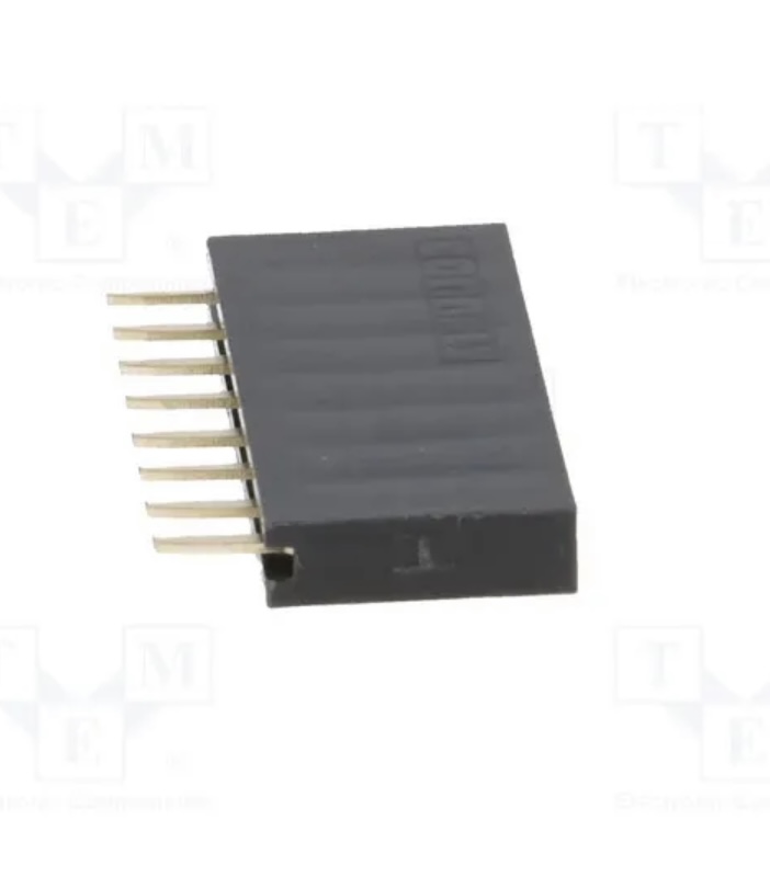 10X DS1023-1*8S21 Femelle Broche PIN : 8 Droites 2,54mm THT 1x8 Plaqué