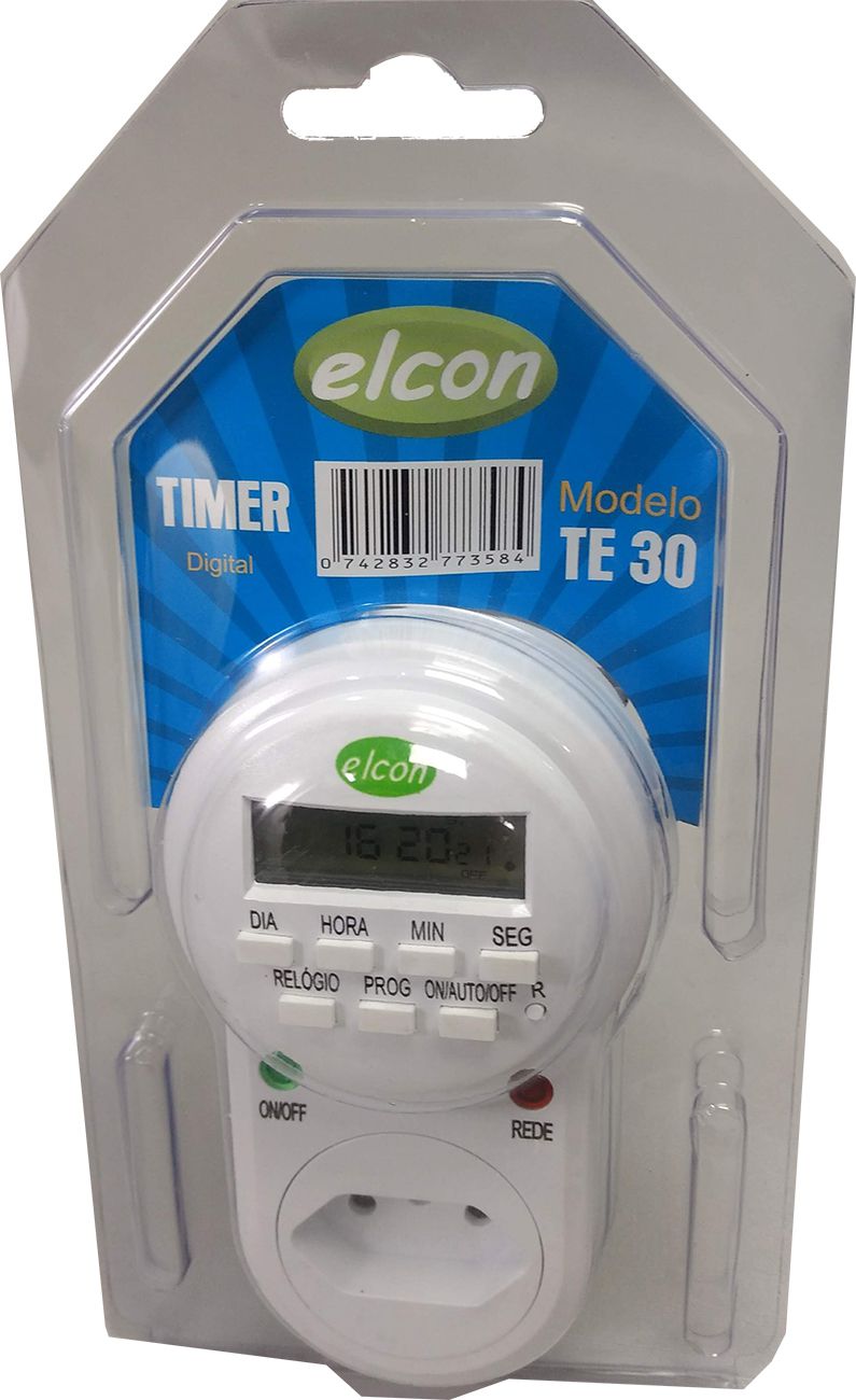 Timer digital Elcon TE30 horasminutossegundos A Instaladora