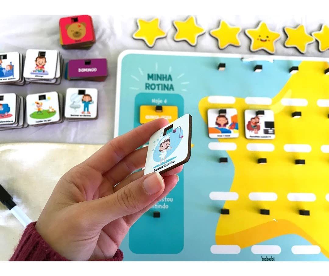 Quadro Educativo Infantil Minha Rotina Estrelinhas Babebi - Alternativa  Brinquedos - Especialista em Brinquedos Educativos Terapêuticos e  Pedagógicos