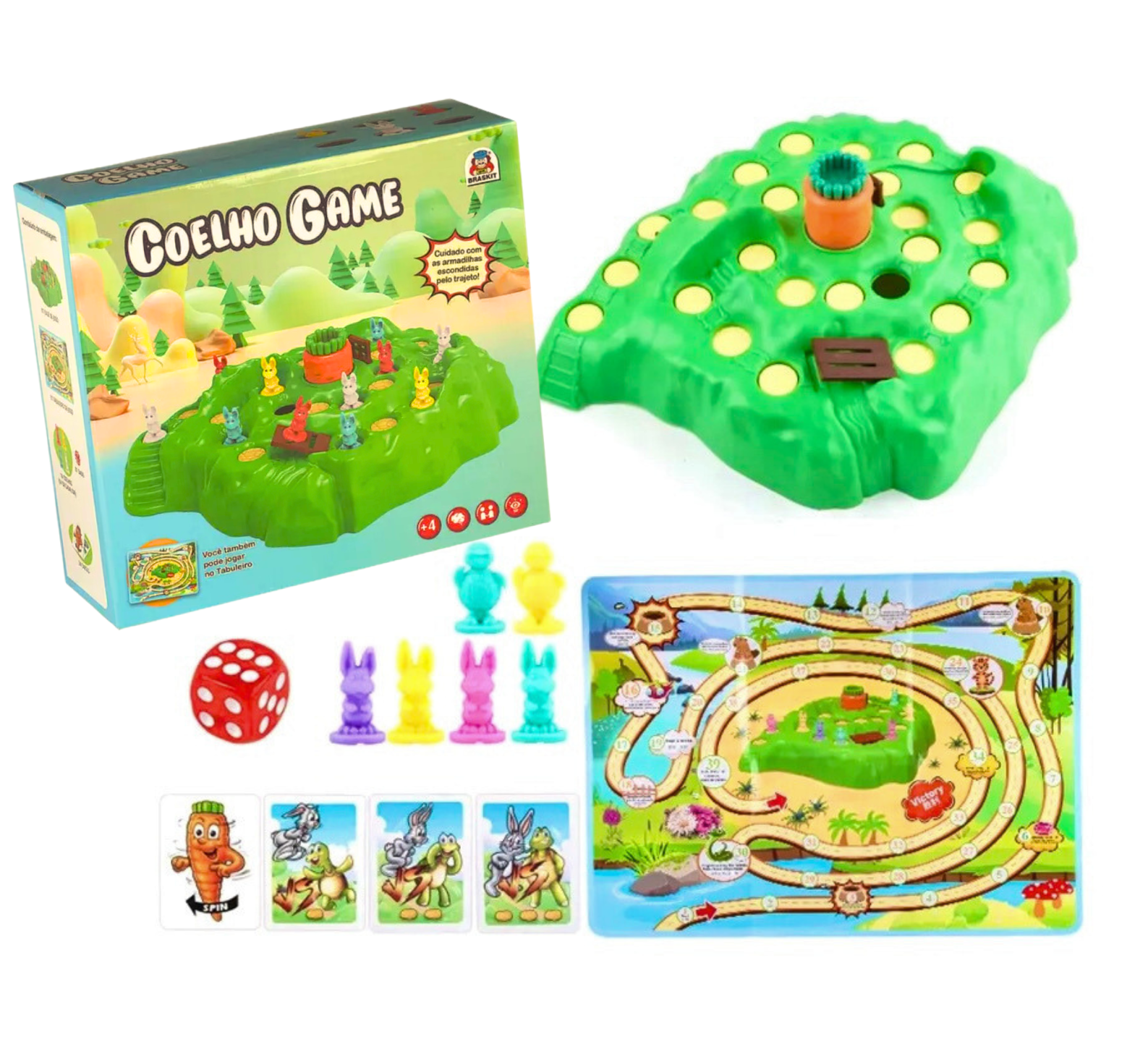 Jogo De Tabuleiro Dinossauro Game Braskit