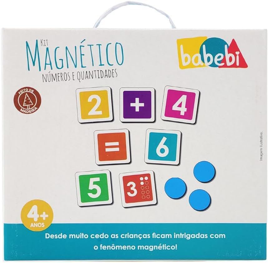 Kit Magnético Números E Quantidades Babebi Alternativa Brinquedos Especialista Em