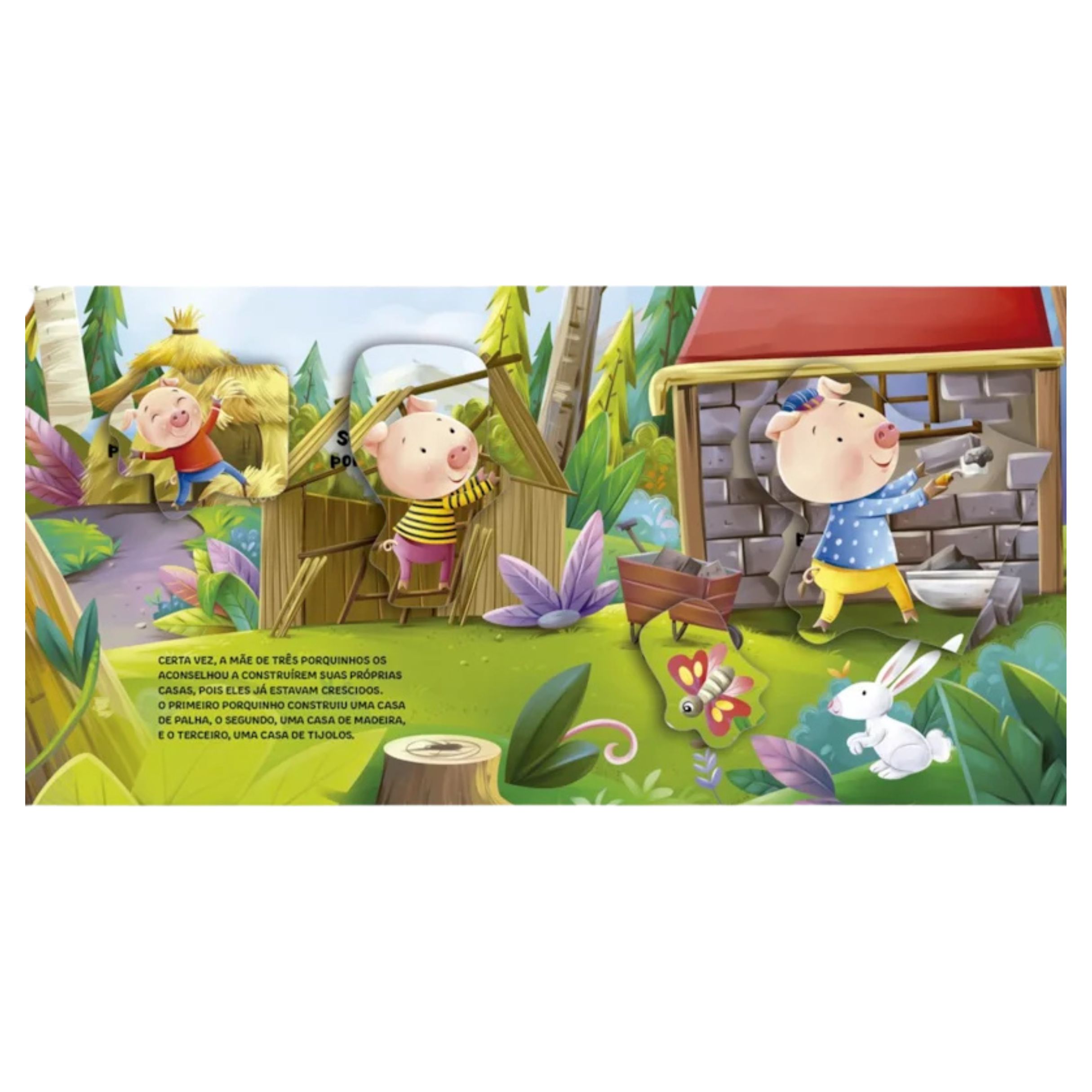 Livro Os Três Porquinhos com Abas Divertidas - Ciranda Cultural