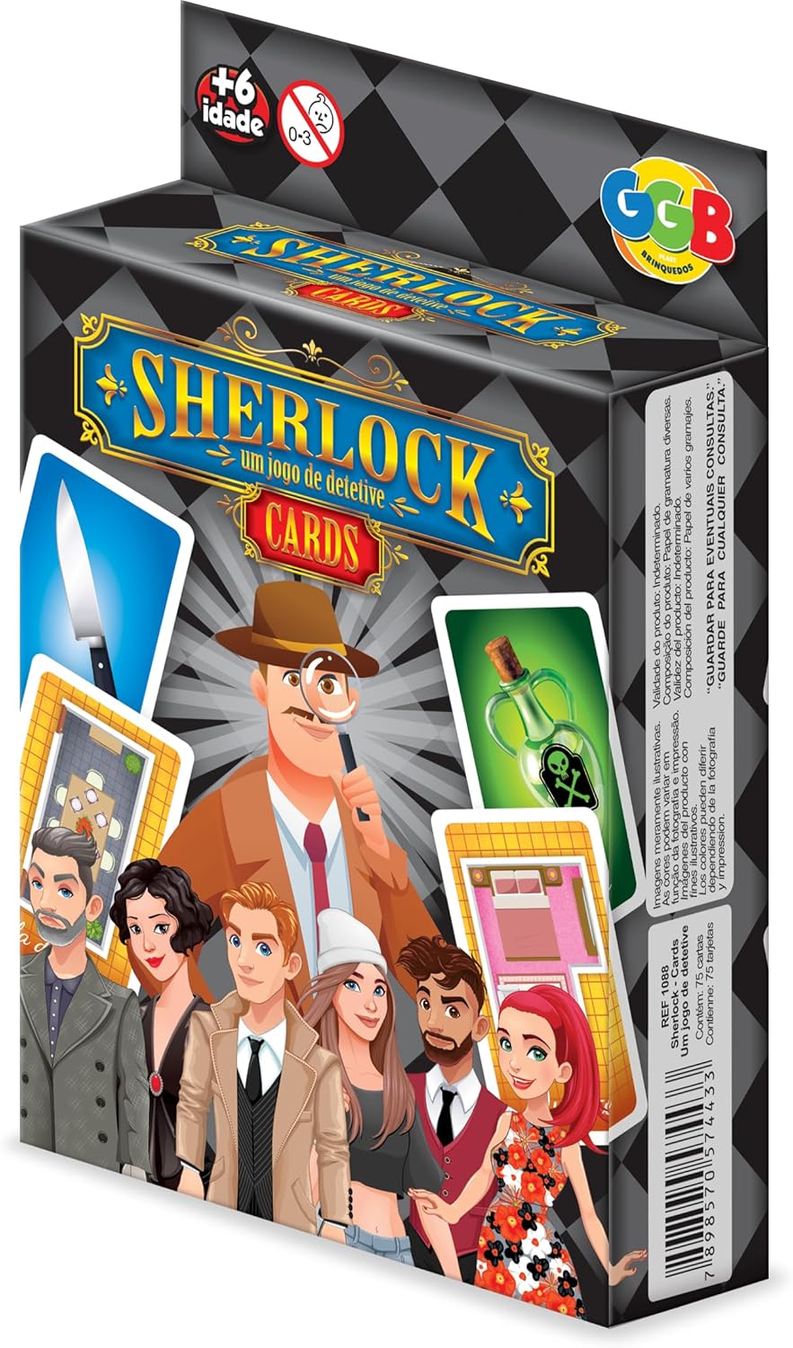 Jogo de Cartas Sherlock Um Jogo de Detetive - GGB Brinquedos ...
