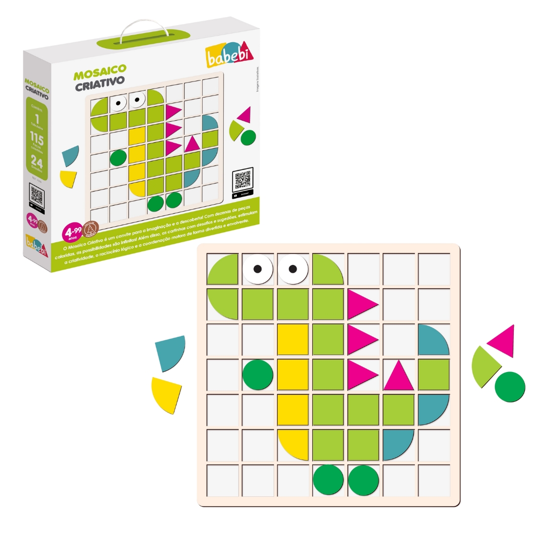 Mosaico Criativo - Babebi | Alternativa Brinquedos - Alternativa Brinquedos  - Especialista em Brinquedos Educativos Terapêuticos e Pedagógicos