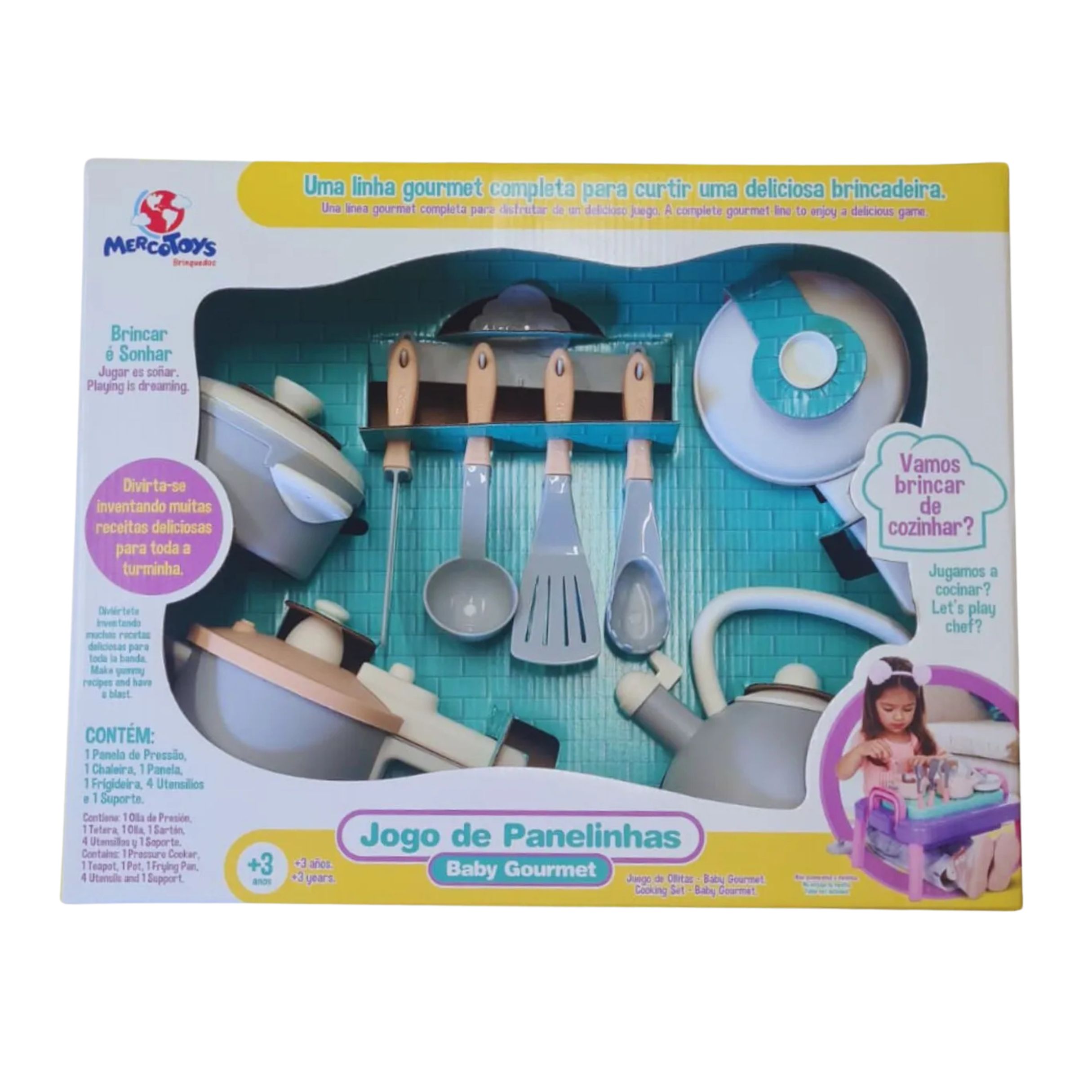 Jogo de Panelinhas Baby Gourmet - MercoToys | Alternativa