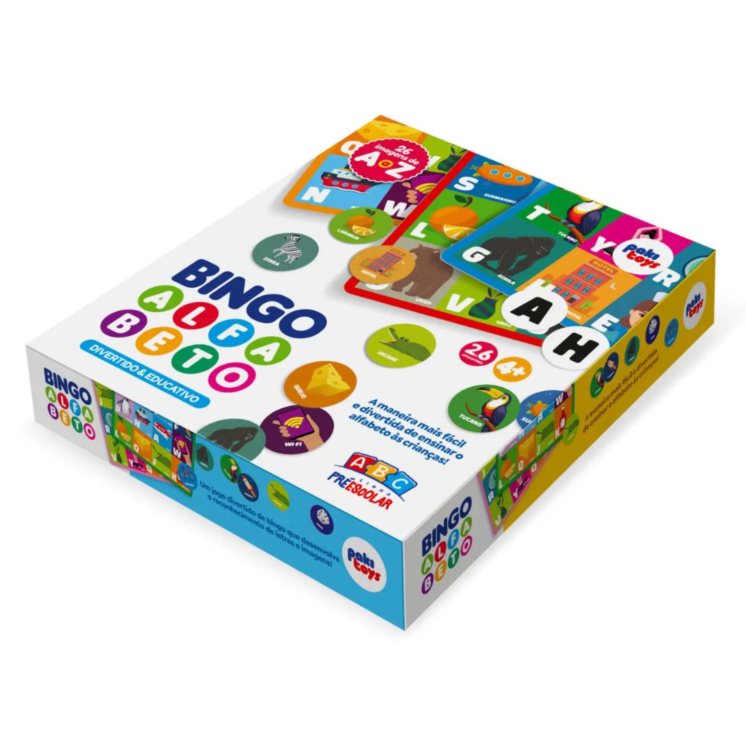 Jogo Bingo Alfabeto - Pakitoys | Alternativa Brinquedos