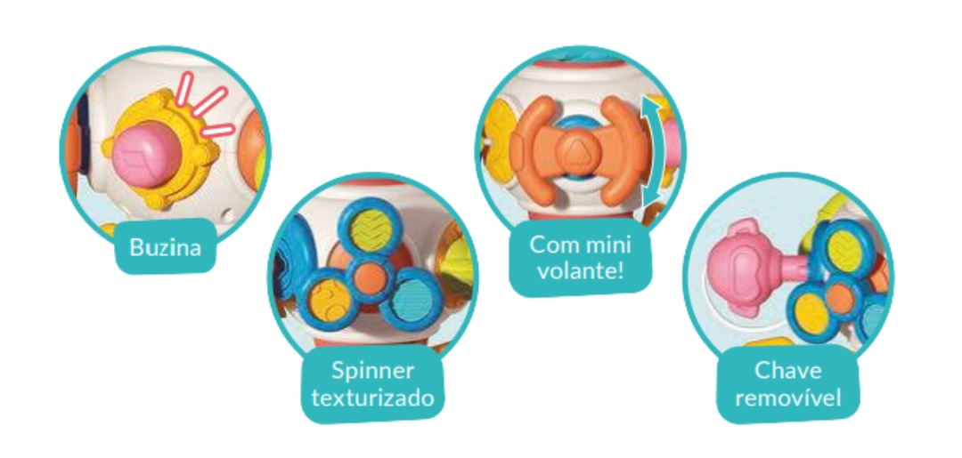 Chocalho Astronauta Multissensorial ZP013616 - Zoop Toys