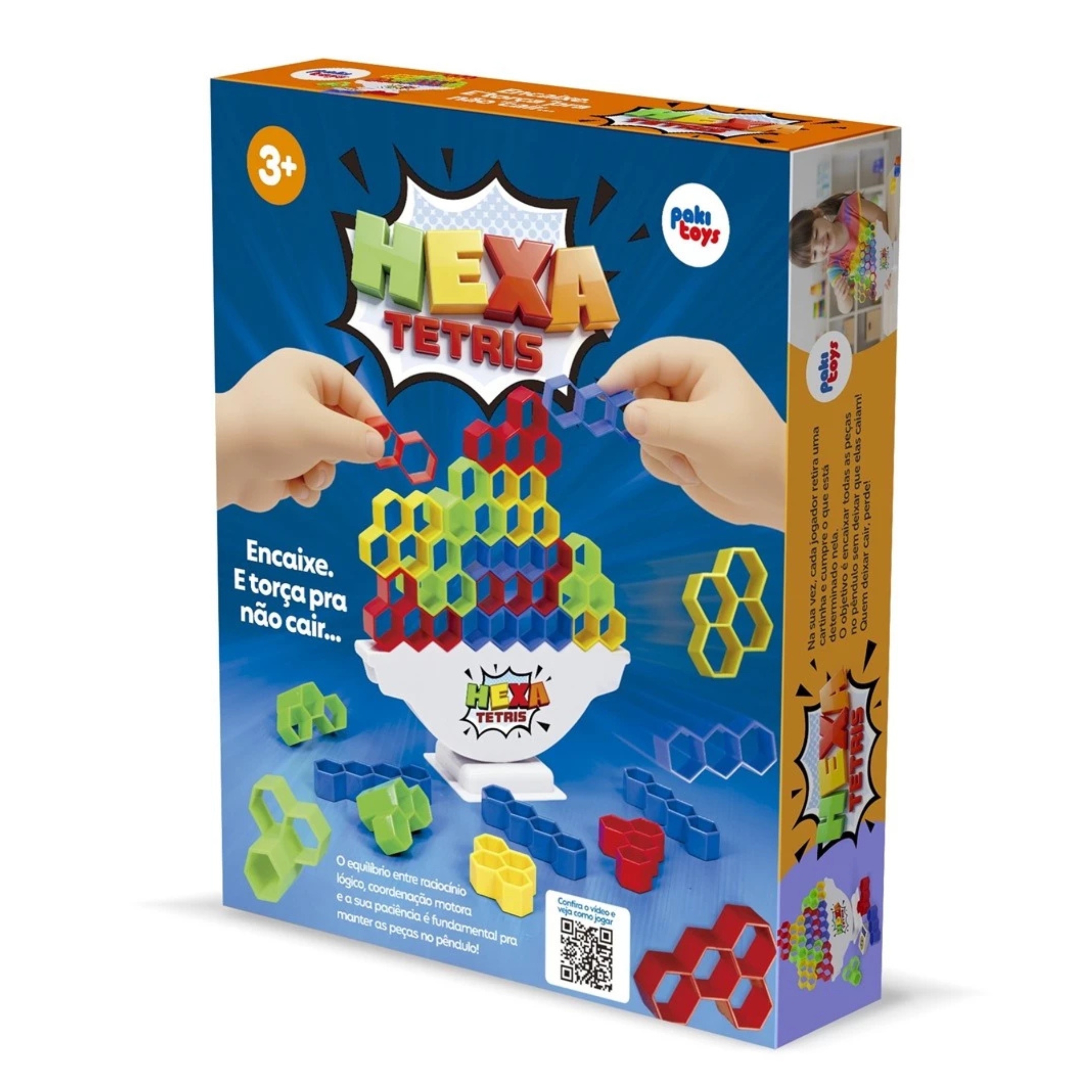 Jogo Hexa Tetris - Pakitoys | Alternativa Brinquedos - Alternativa