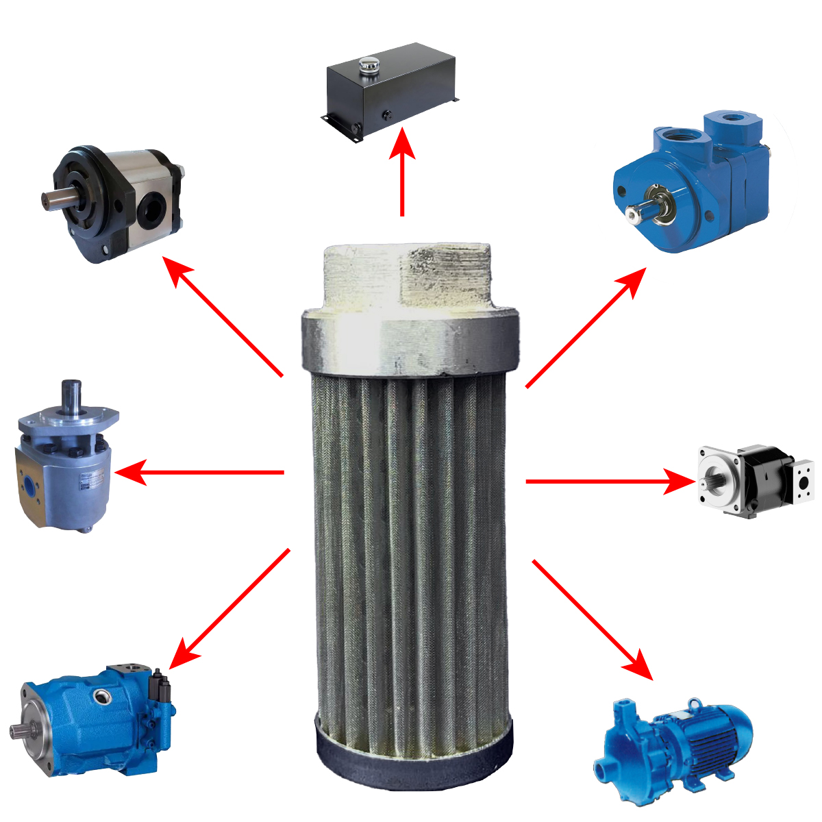 Filtro Industriale Filtro A Cestello Lungo Zincato Per Pompe - Foro Tondo, 2" NPSH, Per Applicazioni Industriali Troncatrice Per Ferro A Nastro