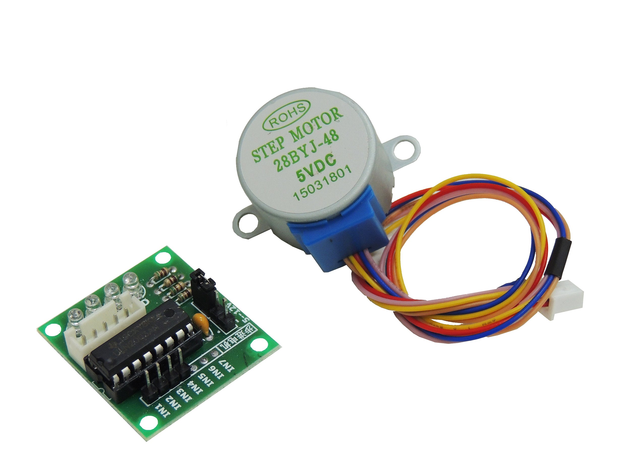 emaked 3箱 Motor De Passo 28BYJ-48 5V com Drive Uln2003 - BR ELETRÔNICA