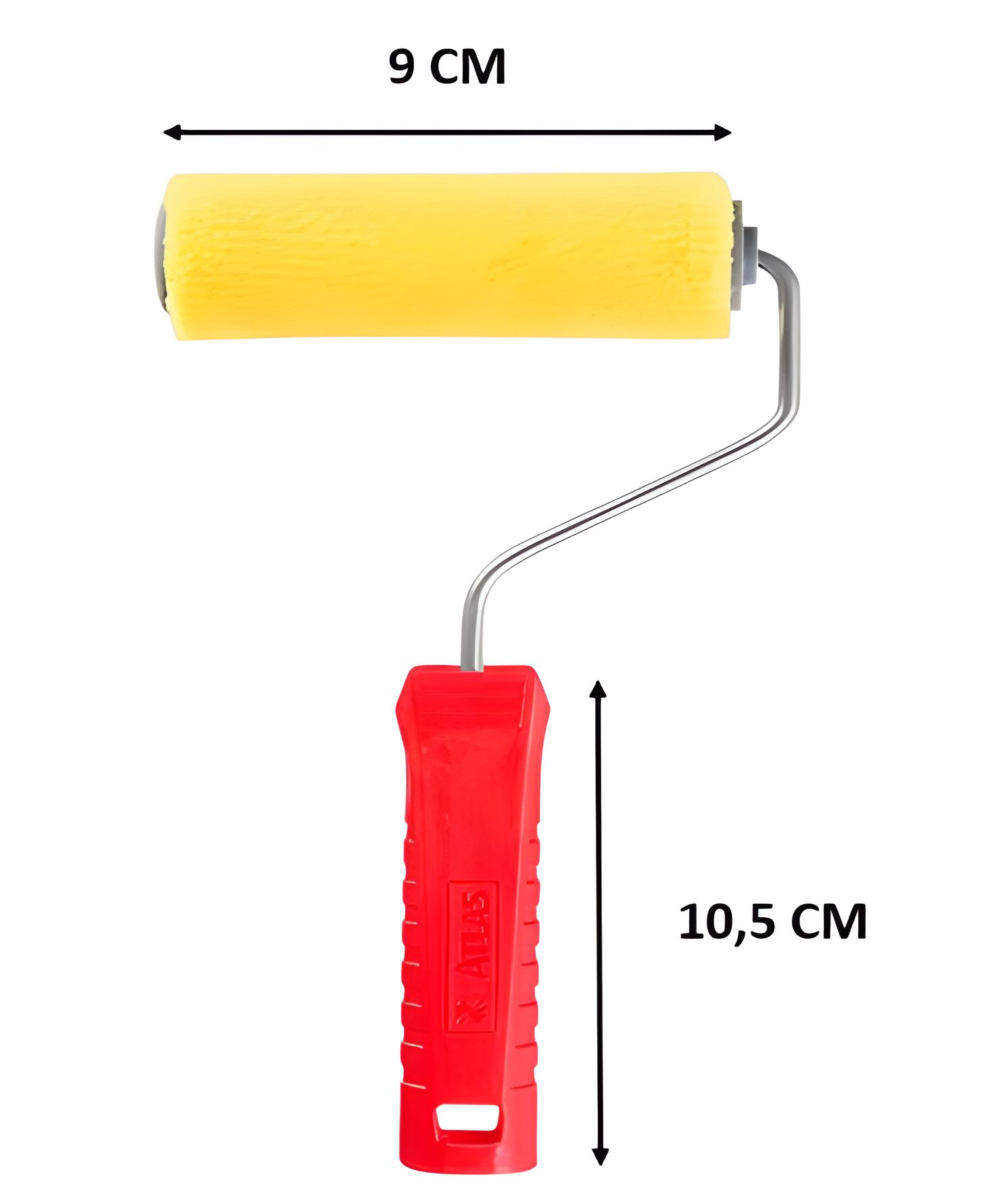 Rolo Para Pintura Poliester 9cm Espuma Amarela 406/9a Atlas ...