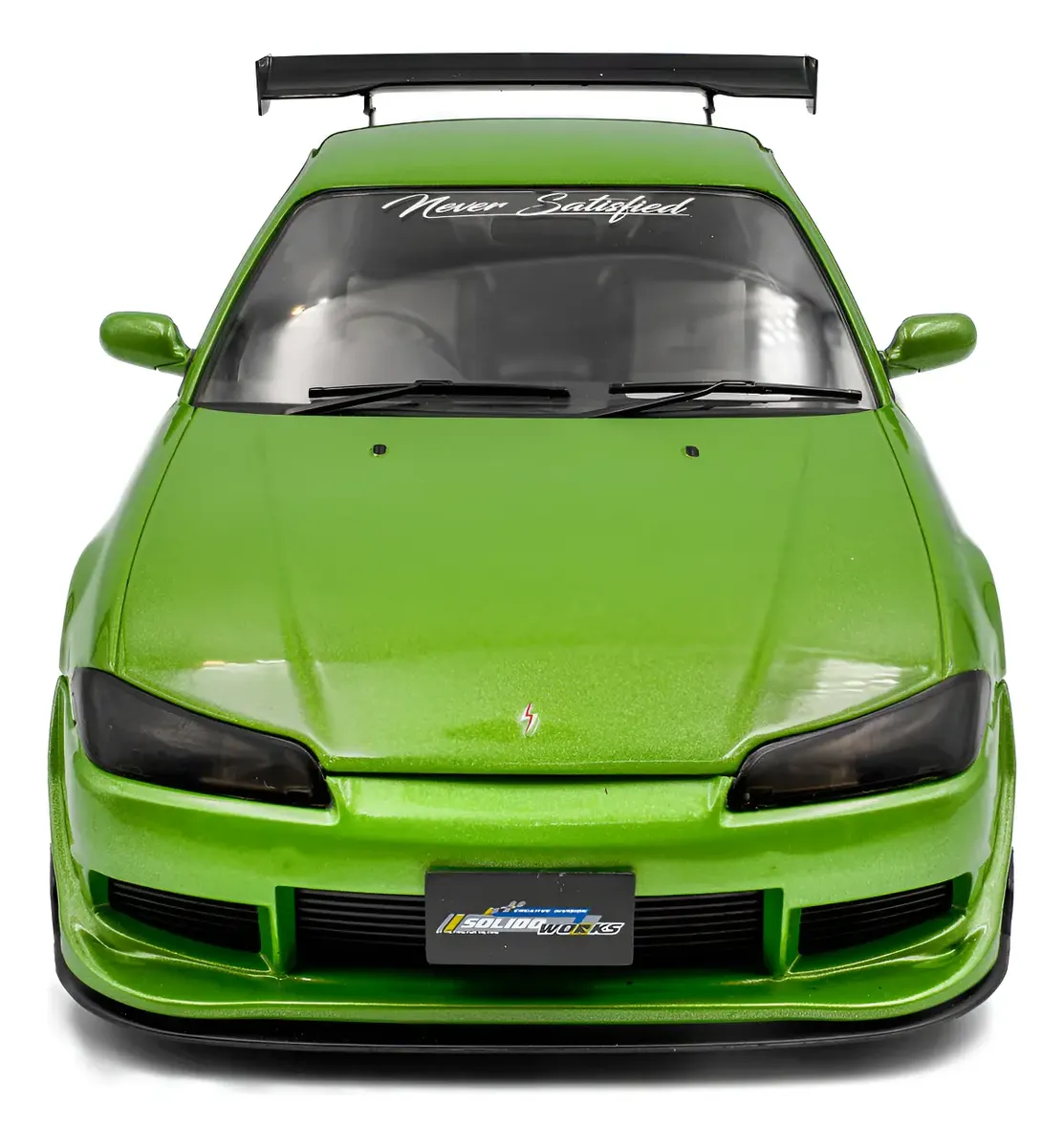 Miniatura Nissan Silvia S15 SPEC-R Drift 1999 Verde 1:18 Solido