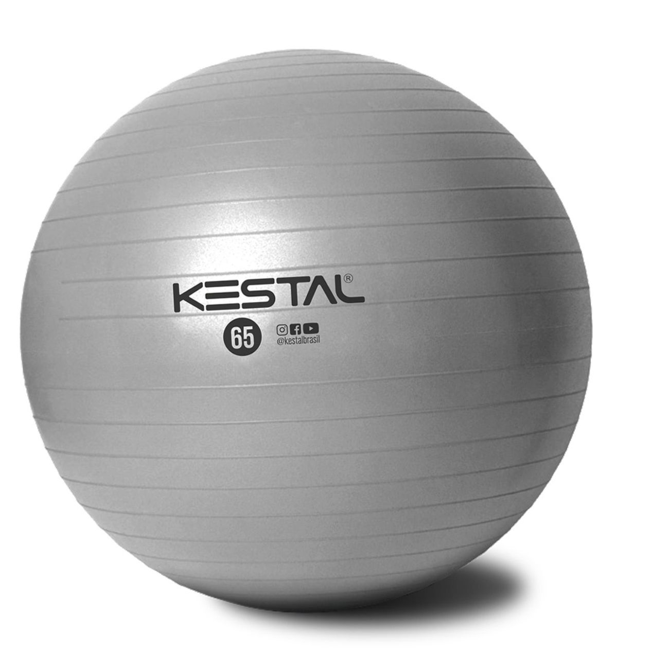 Bola Pilates Yoga 65cm Suporta 300kg Bomba Dupla Kestal - BFMED - BFMED