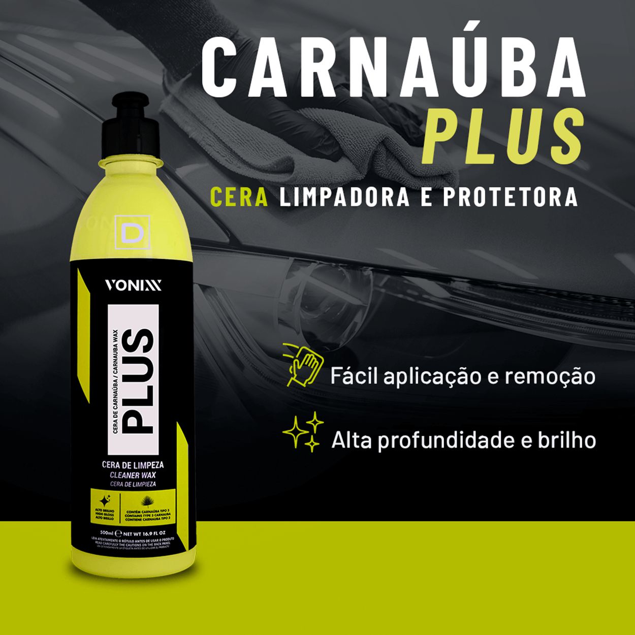 Carnaúba Plus - Cera Limpadora - DiRocha | Tudo que seu carro