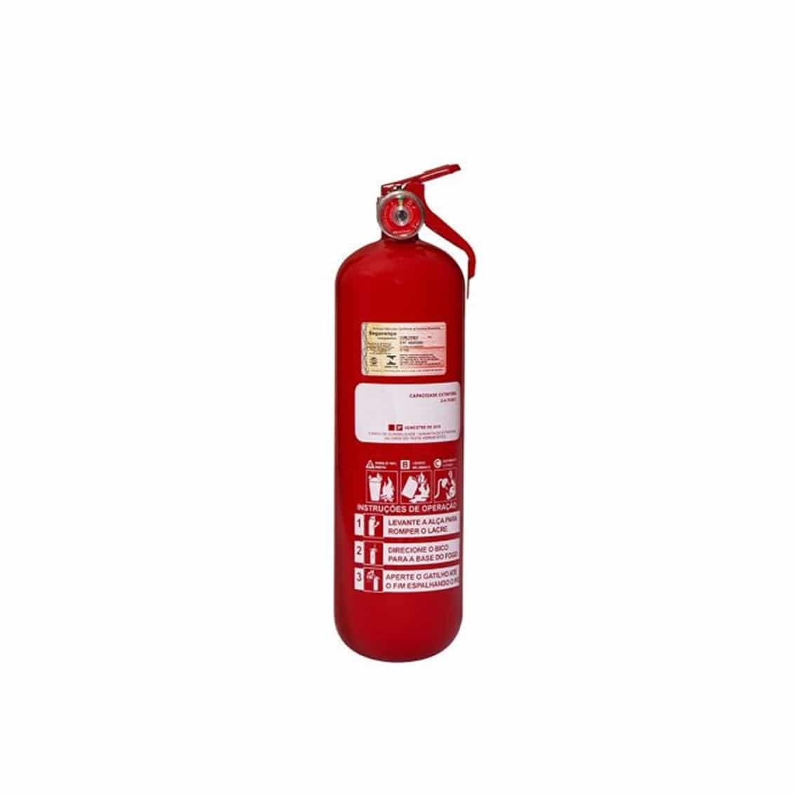 Extintor De Pó Químico Abc 2kg - Shopfire
