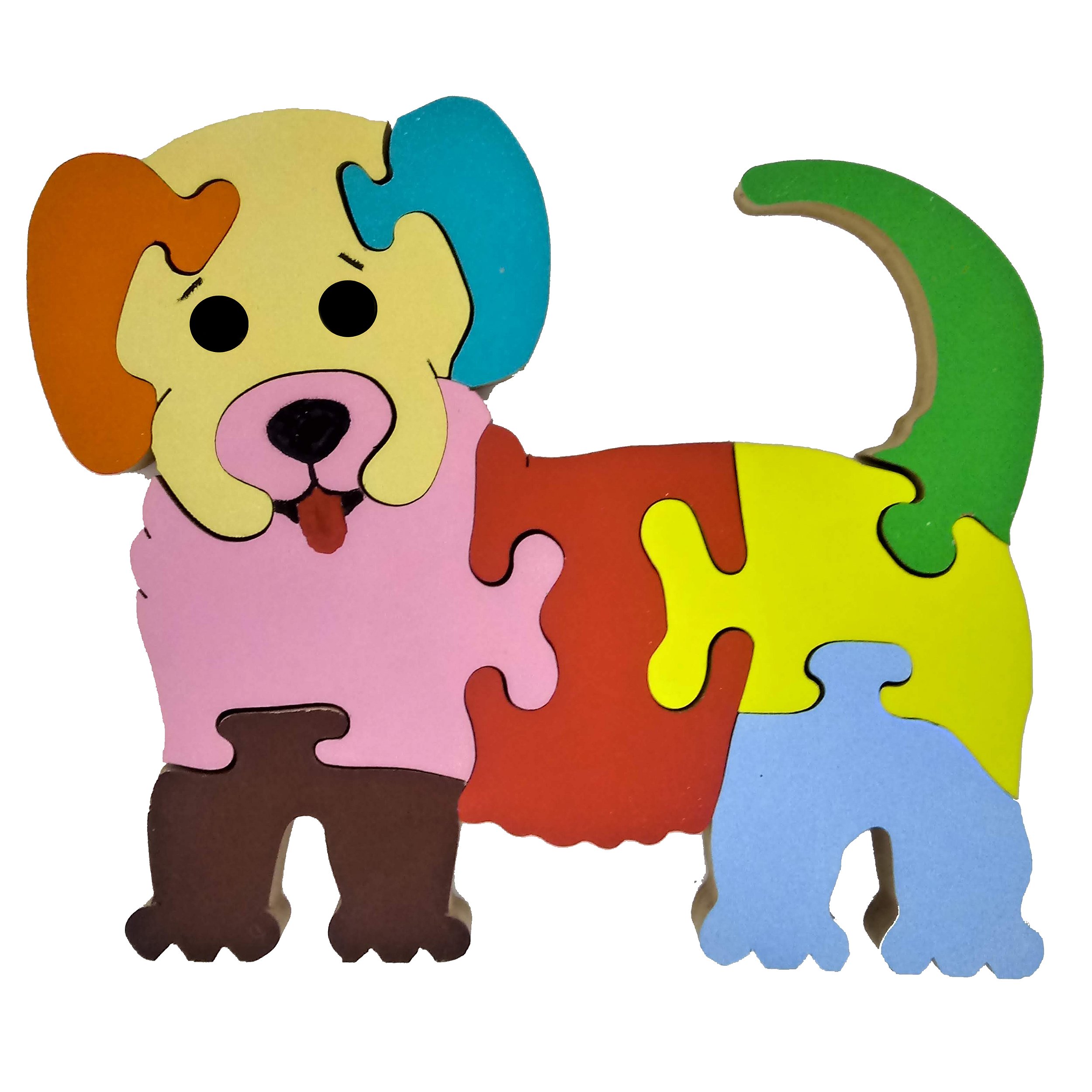 Quebra-Cabeça de Madeira 3D - Cachorro