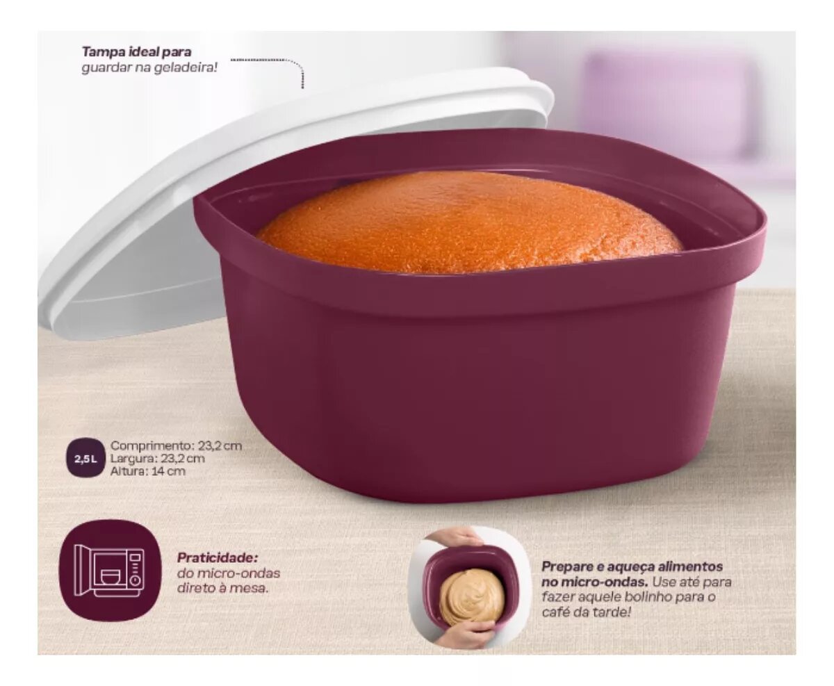 Tupperware Eco Tupper Plus Redonda 350 ml Merlot - Mãe, Casei e Agora Tupperware Eco Tupper Plus Redonda 350 ml Merlot - Mãe, Casei e Agora