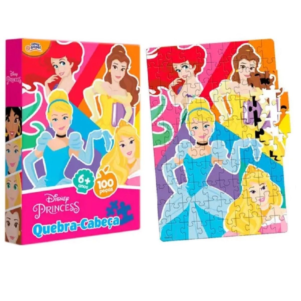 Quebra-Cabeça Princesas 100 Peças 8007 Toyster