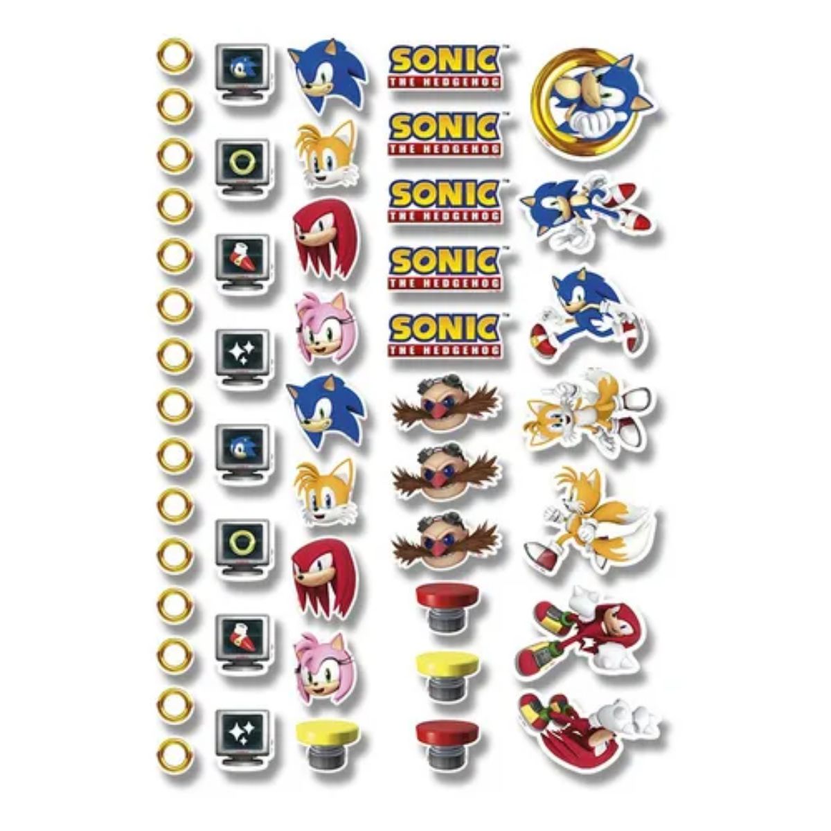 Mini Personagens Sonic c/50 unid Regina