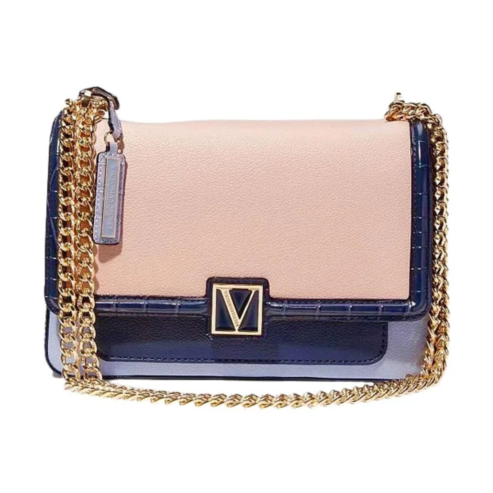 VICTORIA S SECRET BOLSA DE OMBRO MEDIA BLUSH PINK GLOSS IMPORTADOS