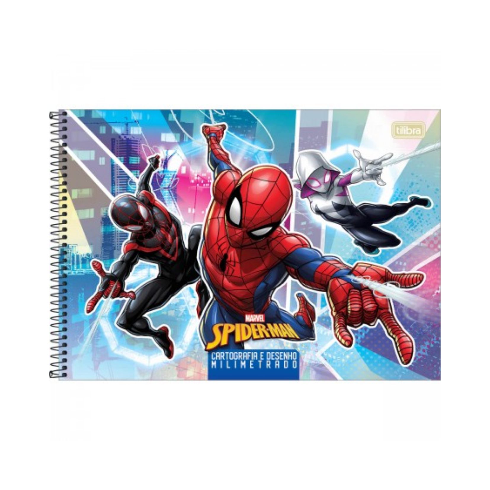 Caderno de Cartografia e Desenho Espiral Capa Dura Spider Man Game 80  Folhas - Spider-Man - Cadernos, Cartografia e Desenho - Tilibra