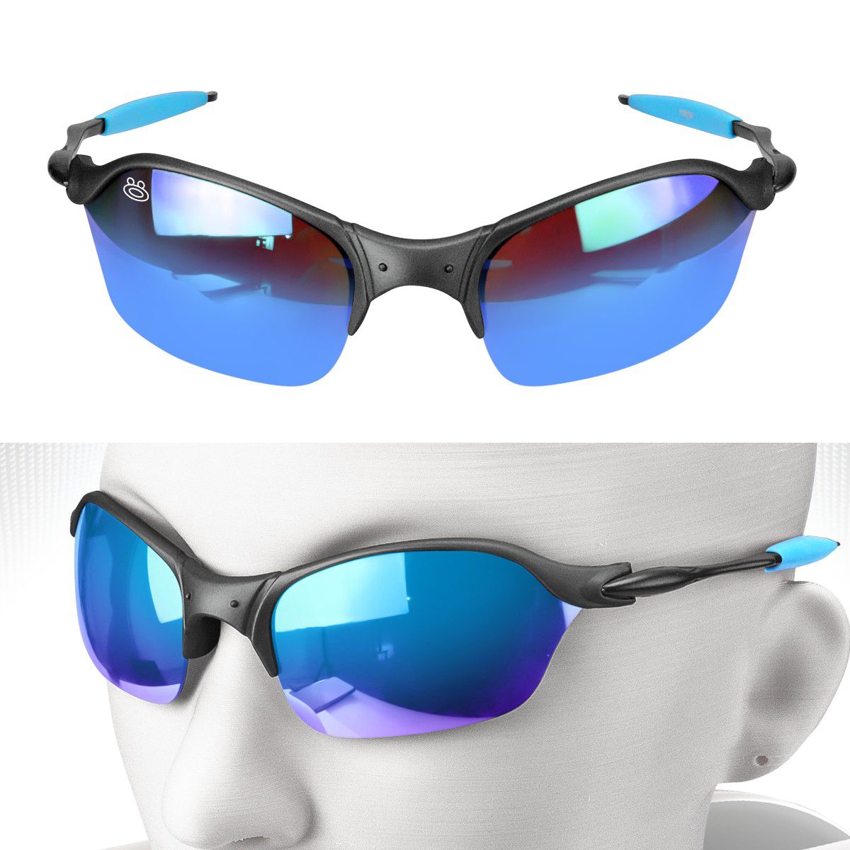Óculos Sol Espelhado Proteção UV Juliet Mandrake