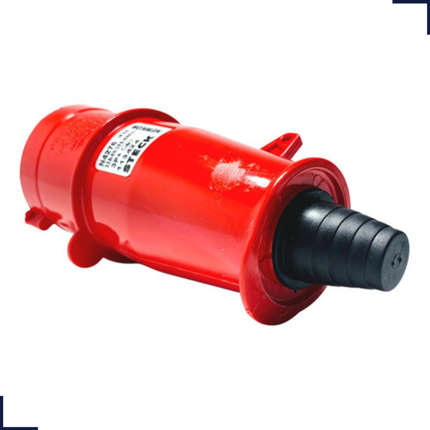 Plugue Newkon 380/440V 3P+T 32A 6H Vermelho Steck N4276 - Lumina