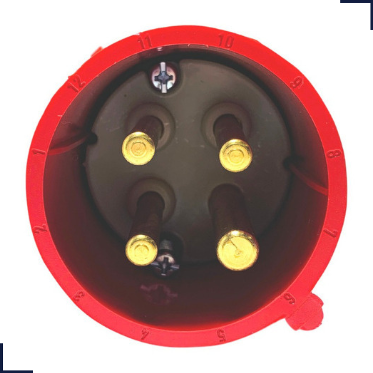 Plugue Newkon 380/440V 3P+T 32A 6H Vermelho Steck N4276 - Lumina
