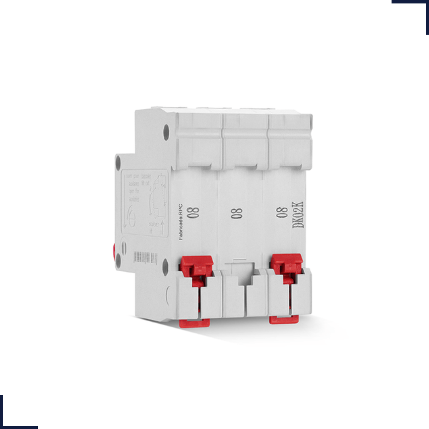 Disjuntor Tripolar 32A 3P CURVA C 3KA Steck SDD63C32 - Lumina