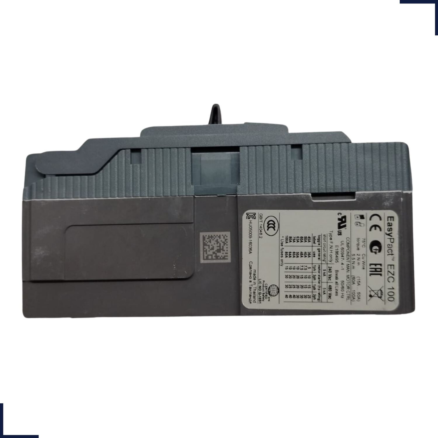 Disjuntor Tripolar Caixa Moldada 80A 440V 10KA EZC100N3080