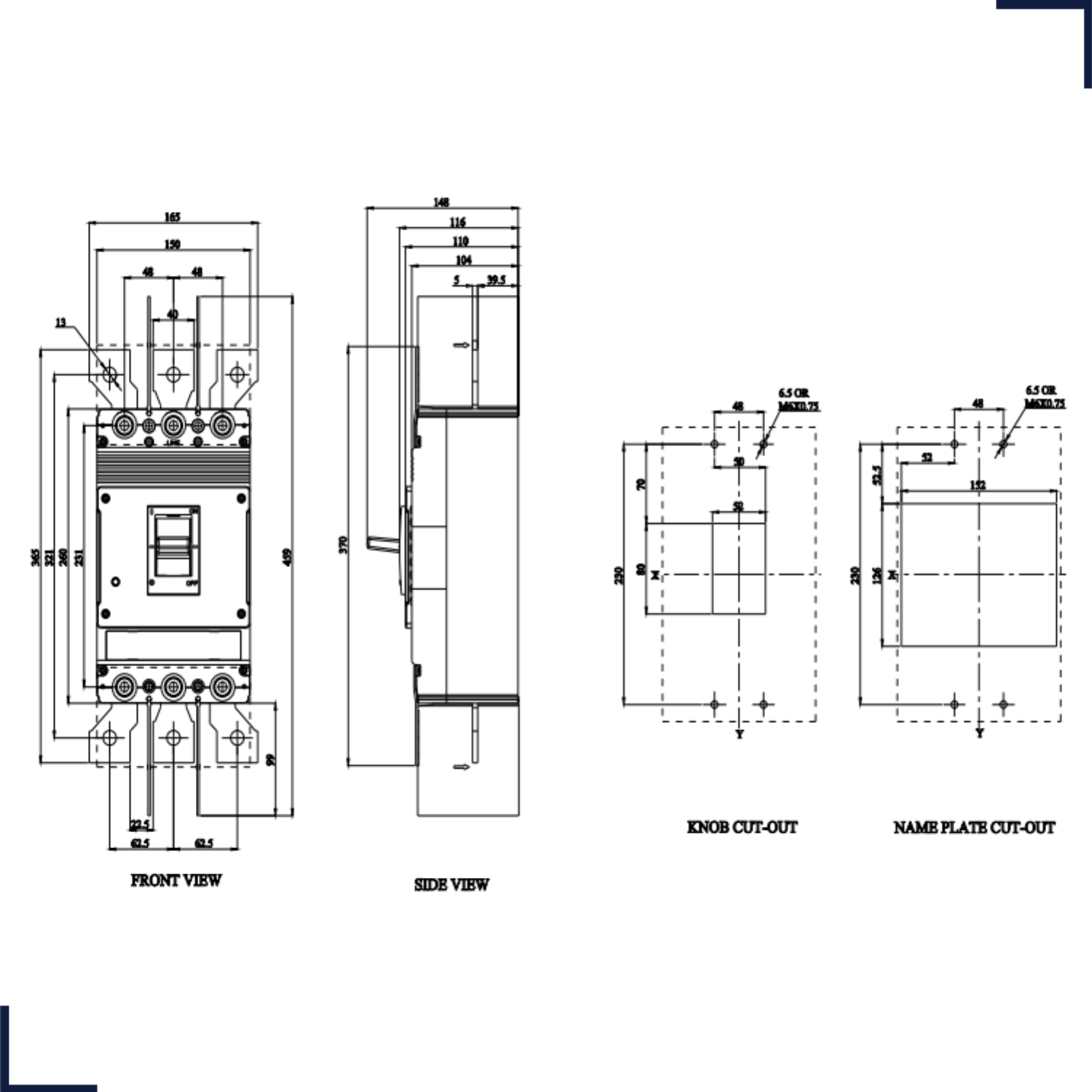 Disjuntor Caixa Moldada 320A 3P 415V 25kA 3VJ13323DA320AA0