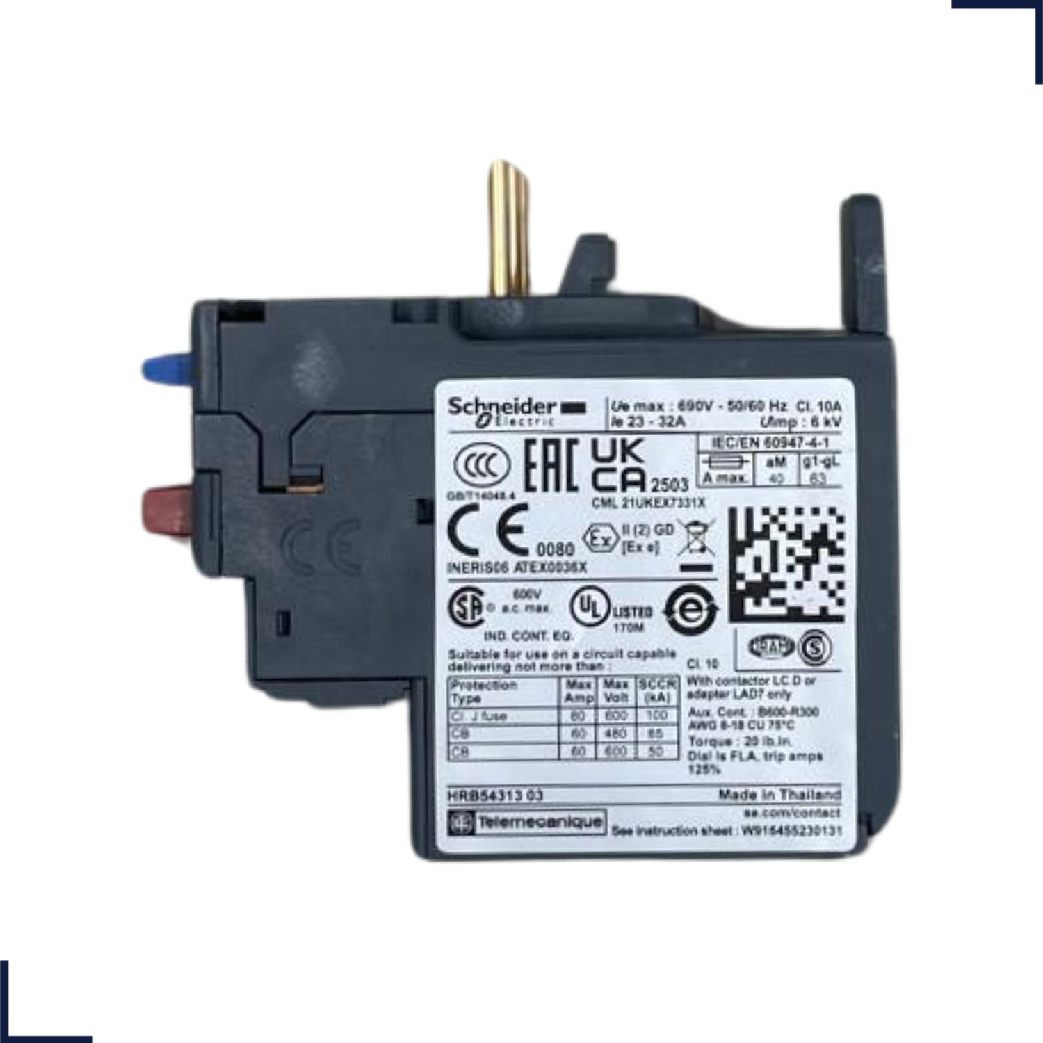 Relé Térmico Tesys Deca 23-32A 1NA+1NF LRD32 - SCHNEIDER - Lumina