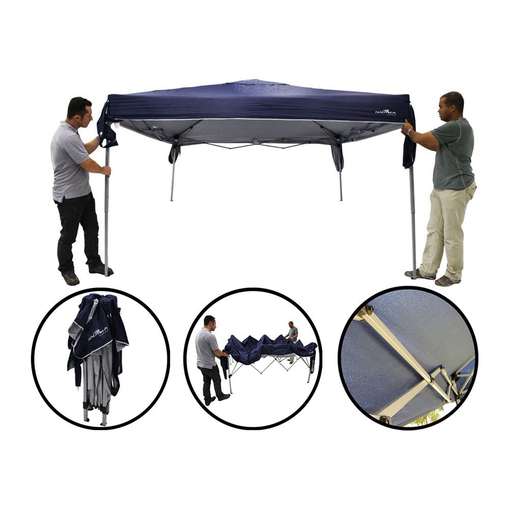 Gazebo Tenda Articulada Trixx Azul X Metros Nautika Dispropil Tiro Esportivo Pesca