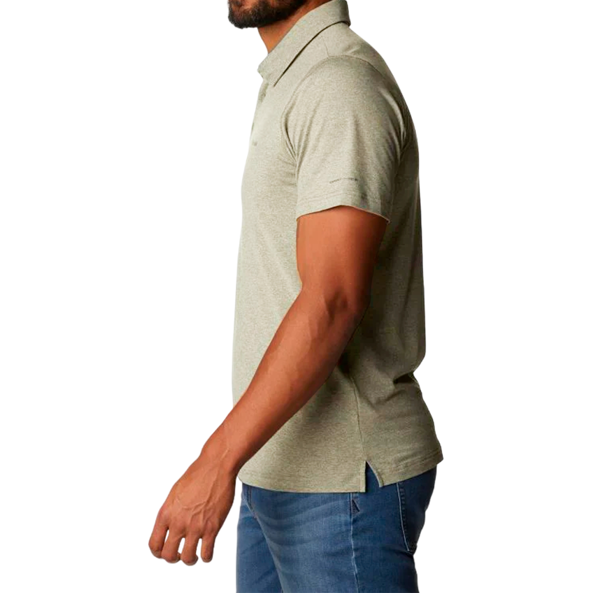 Polo Tech Trail Safari Heather Verde - Columbia - Dispropil: Tiro